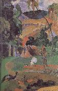 Paul Gauguin There are peacocks scenery France oil painting artist